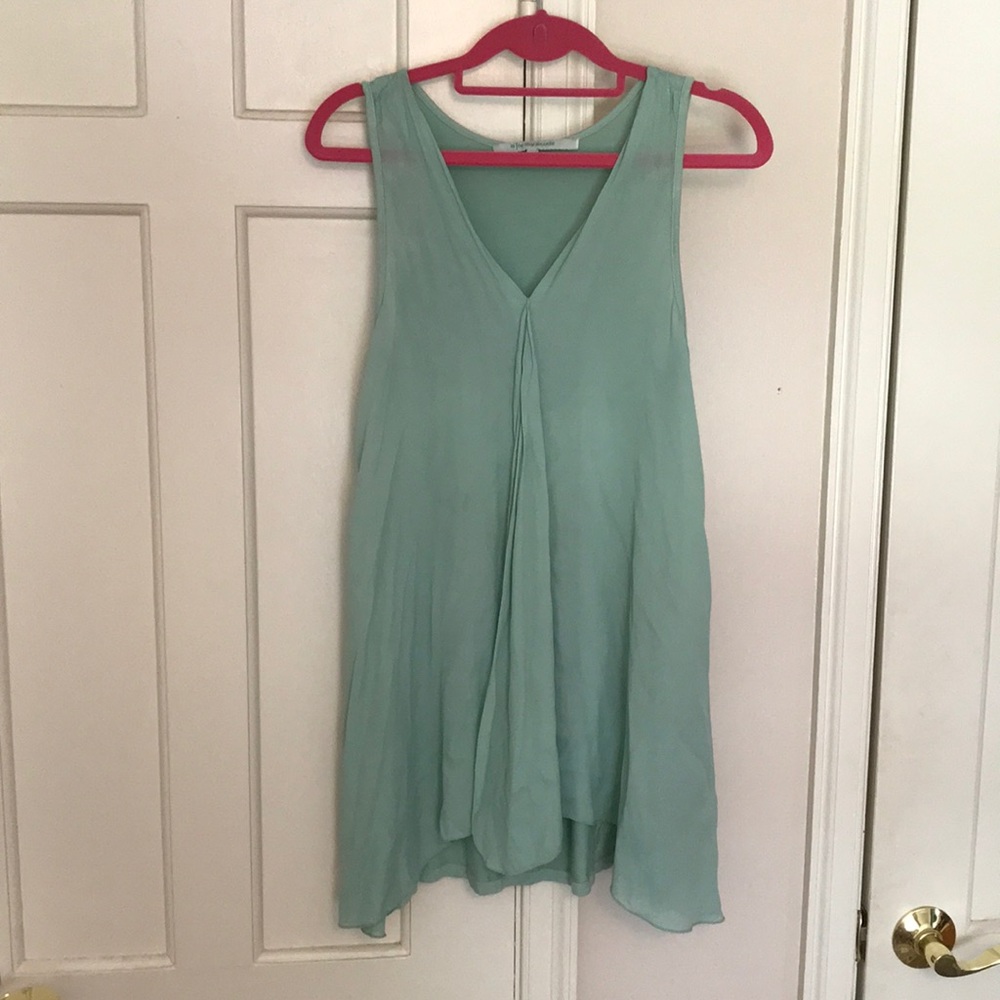 Mint green flowy top